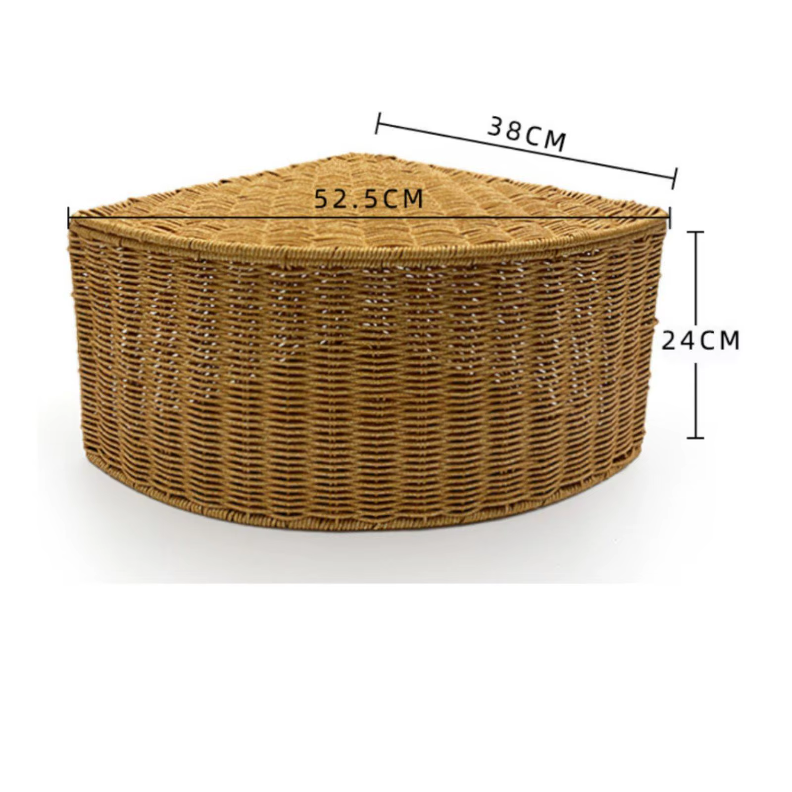 Cesta Triangular de Ratán para Gatos y Perros – Camita de Mimbre Resistente - imagen 4