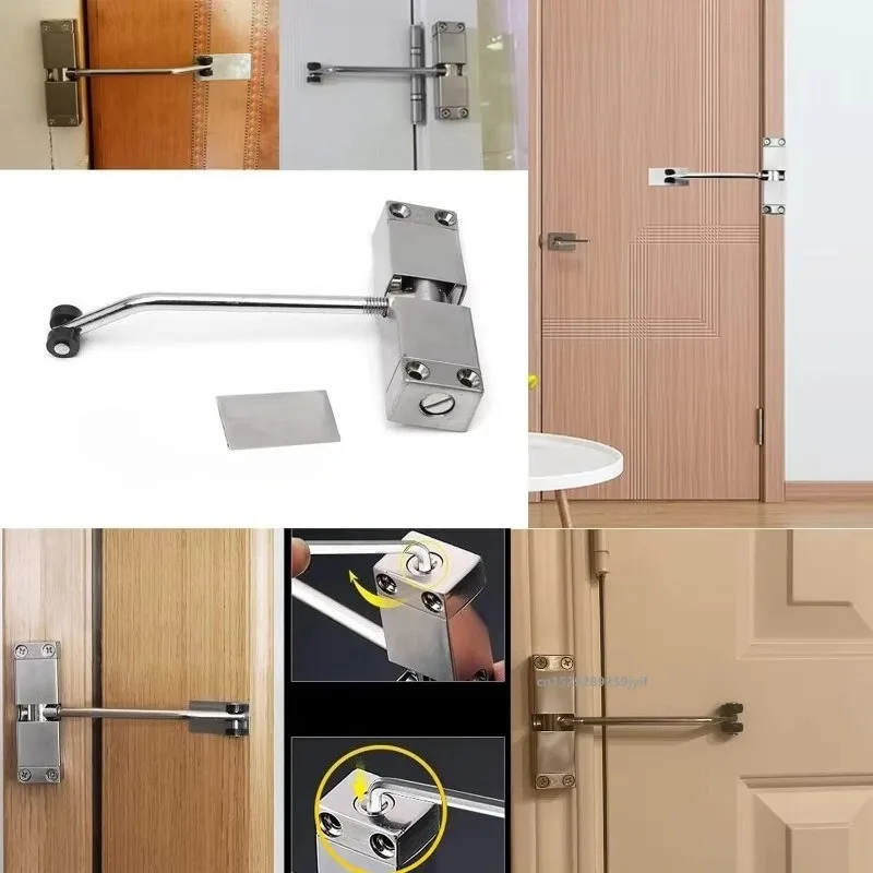 Cierrapuertas automático de metal ajustable, silencioso y duradero - imagen 2