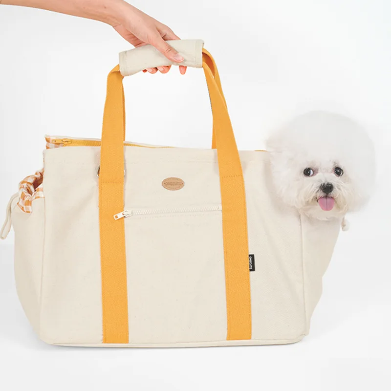Bolsa de transporte transpirable para perros y gatos – Porta mascota de hombro - imagen 2