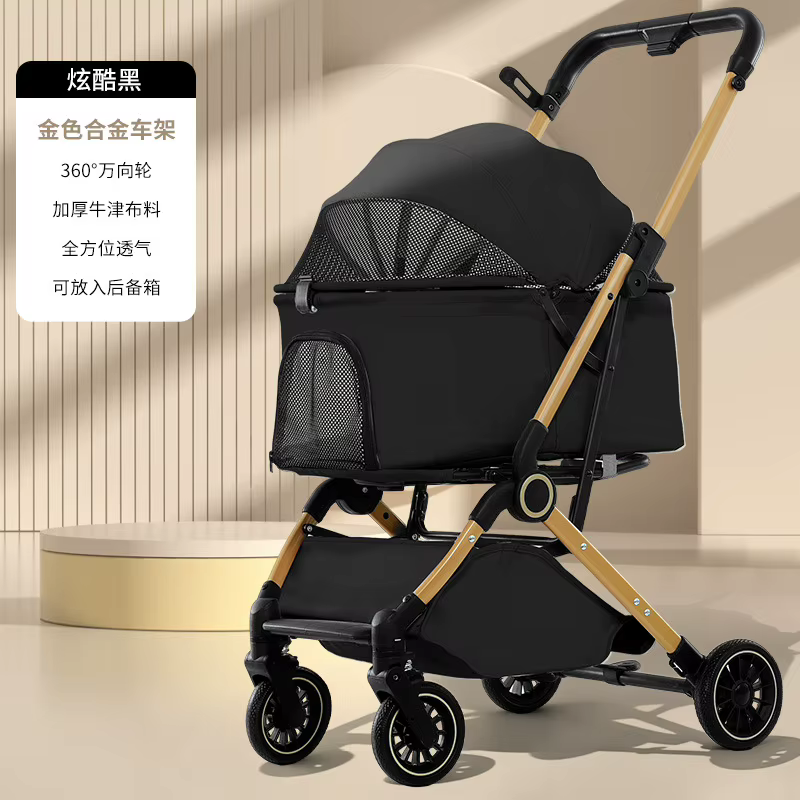 Carrito Plegable para Perros y Gatos – Transporte Seguro