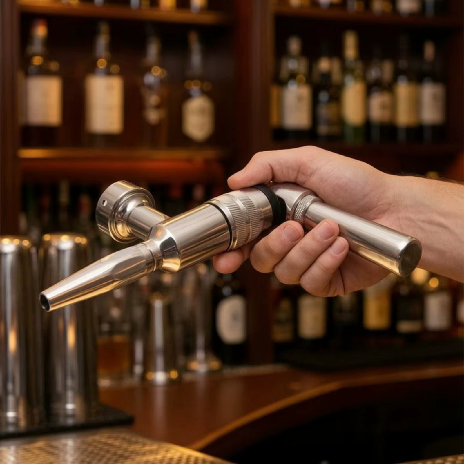 Grifo cerveza acero inoxidable para bares y restaurantes