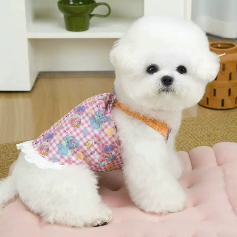 Vestido veraniego de princesa con encaje para perros y gatos - imagen 4