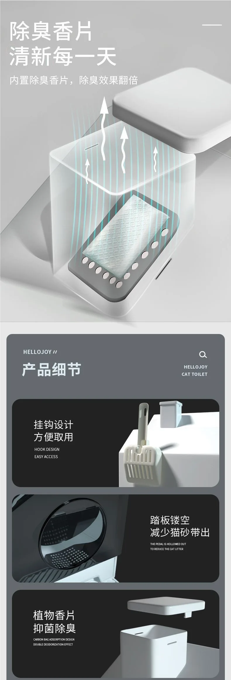 Diseño tipo villa para mejorar la limpieza alrededor