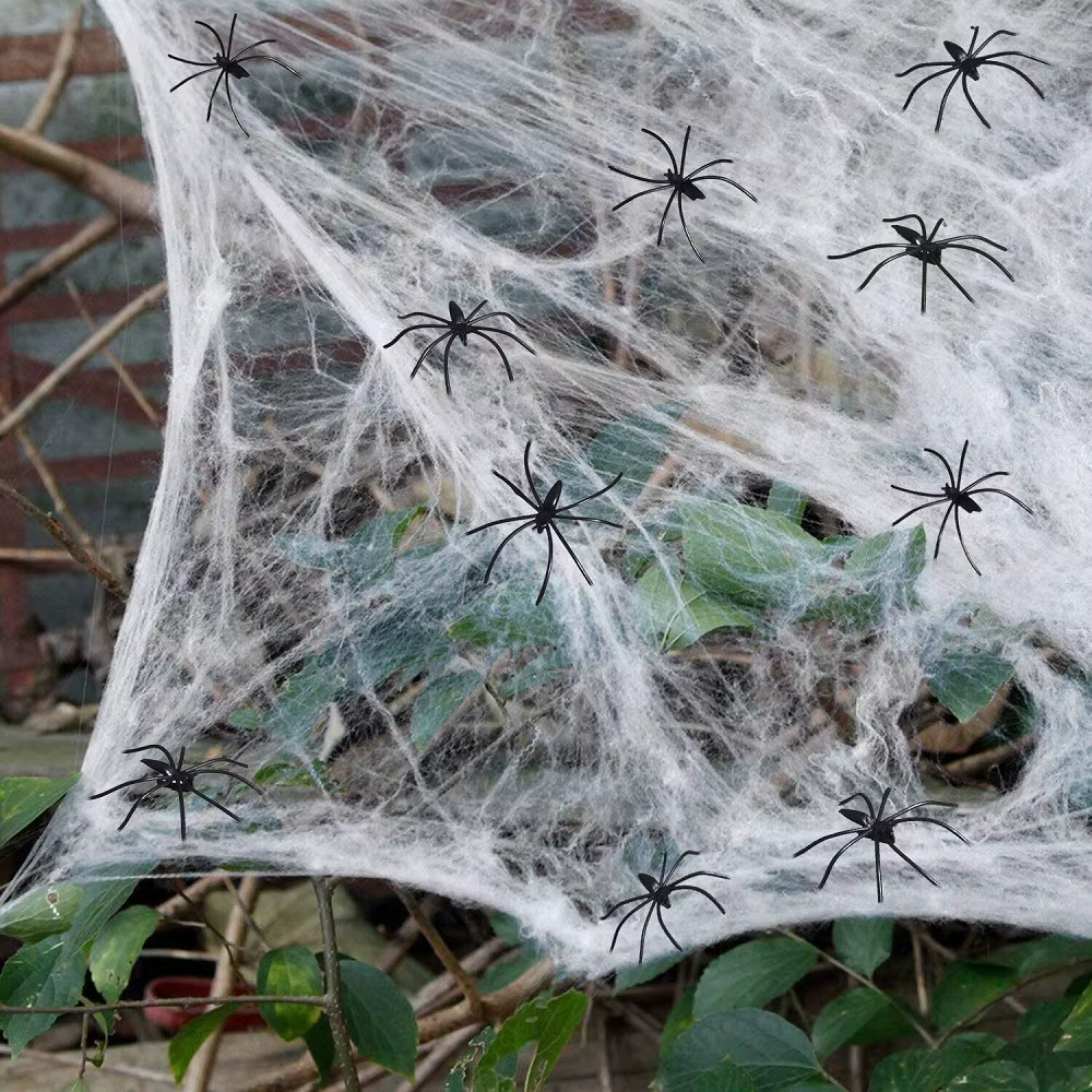 Telarañas Elásticas para Halloween – Decoración con Arañas - imagen 3