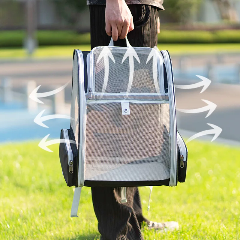 Bolsa de transporte transparente para perros y gatos, gran capacidad - imagen 3