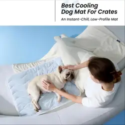 Alfombra refrescante para perros y gatos, transpirable y lavable
