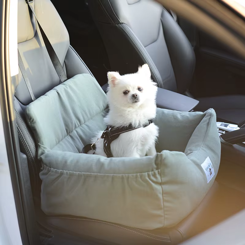 Cama de viaje lavable y extraíble para perros pequeños en el coche - imagen 3
