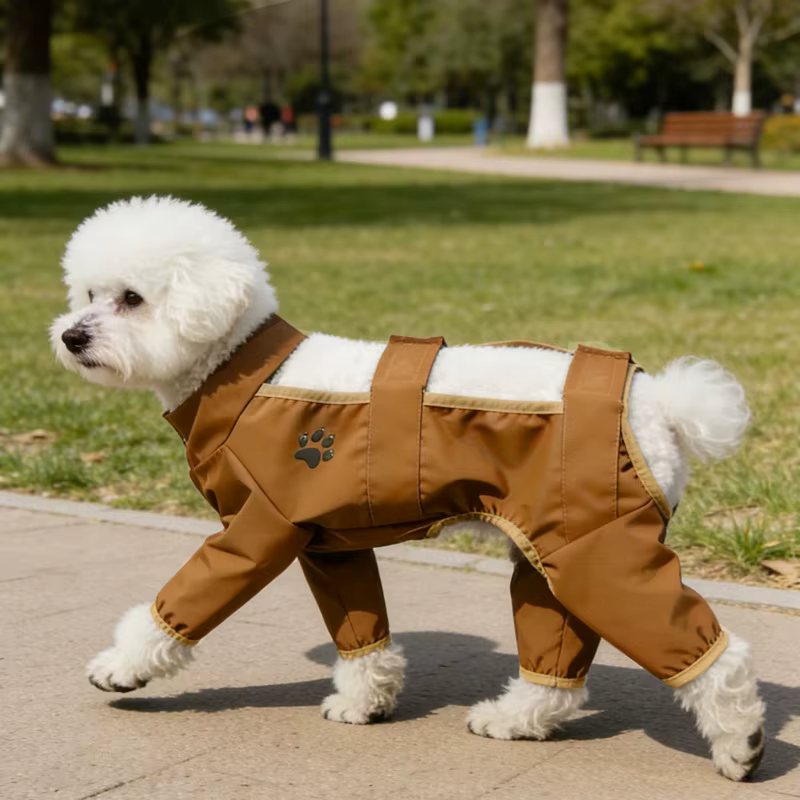 Traje antipolvo para perro Bulldog Francés – Chaqueta con patas