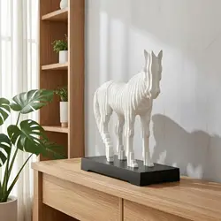 Estatua decorativa de caballo para mesa – Adorno y regalo para el hogar