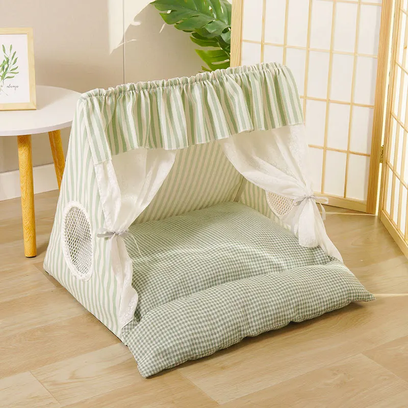 Cama desmontada lista para lavado