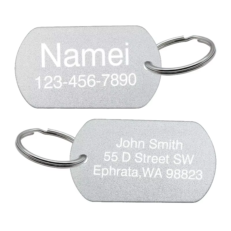 Placa Identificación Perro Grabada Aluminio – Etiqueta Militar Personalizada - imagen 4