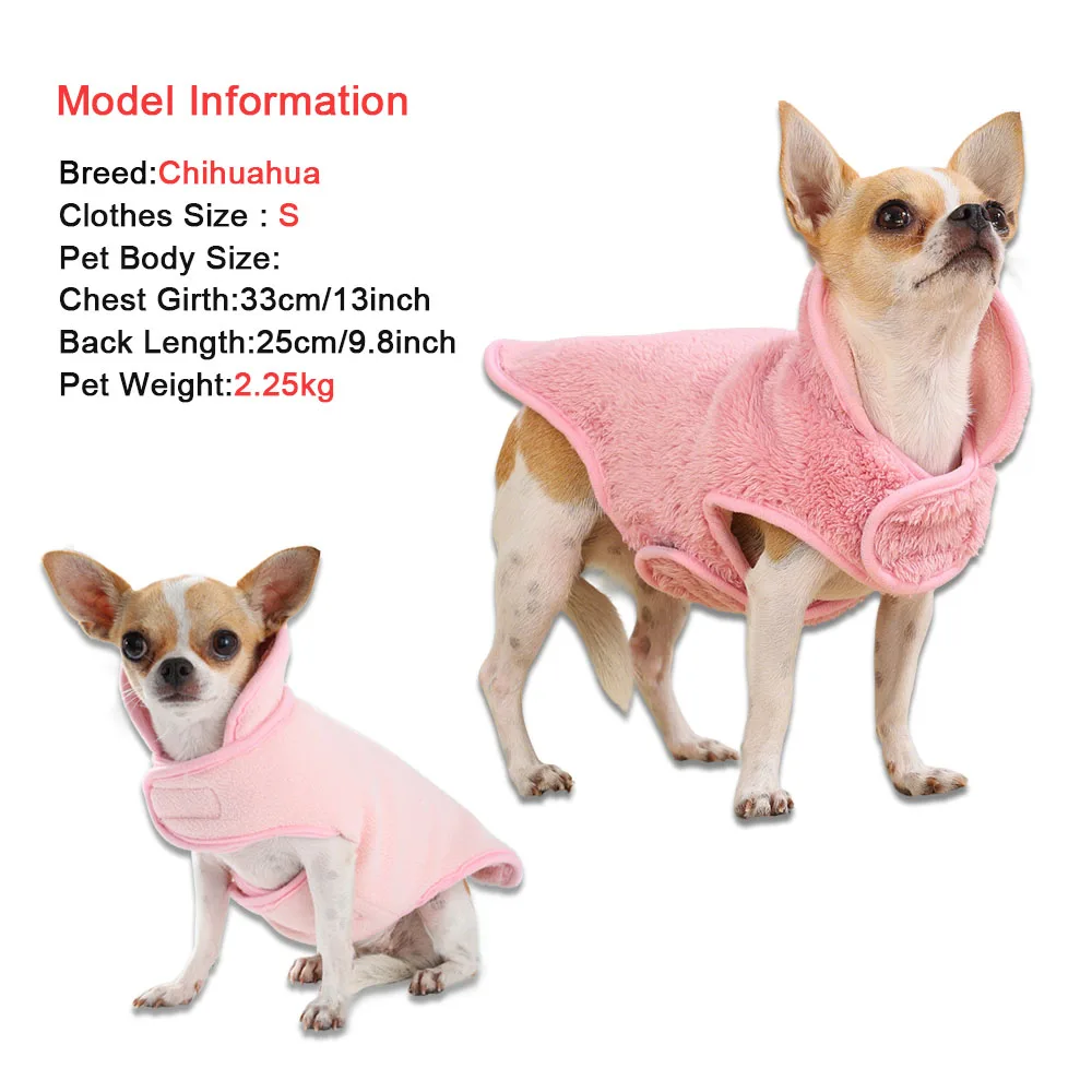 Abrigo polar cálido para perros pequeños y medianos - imagen 3