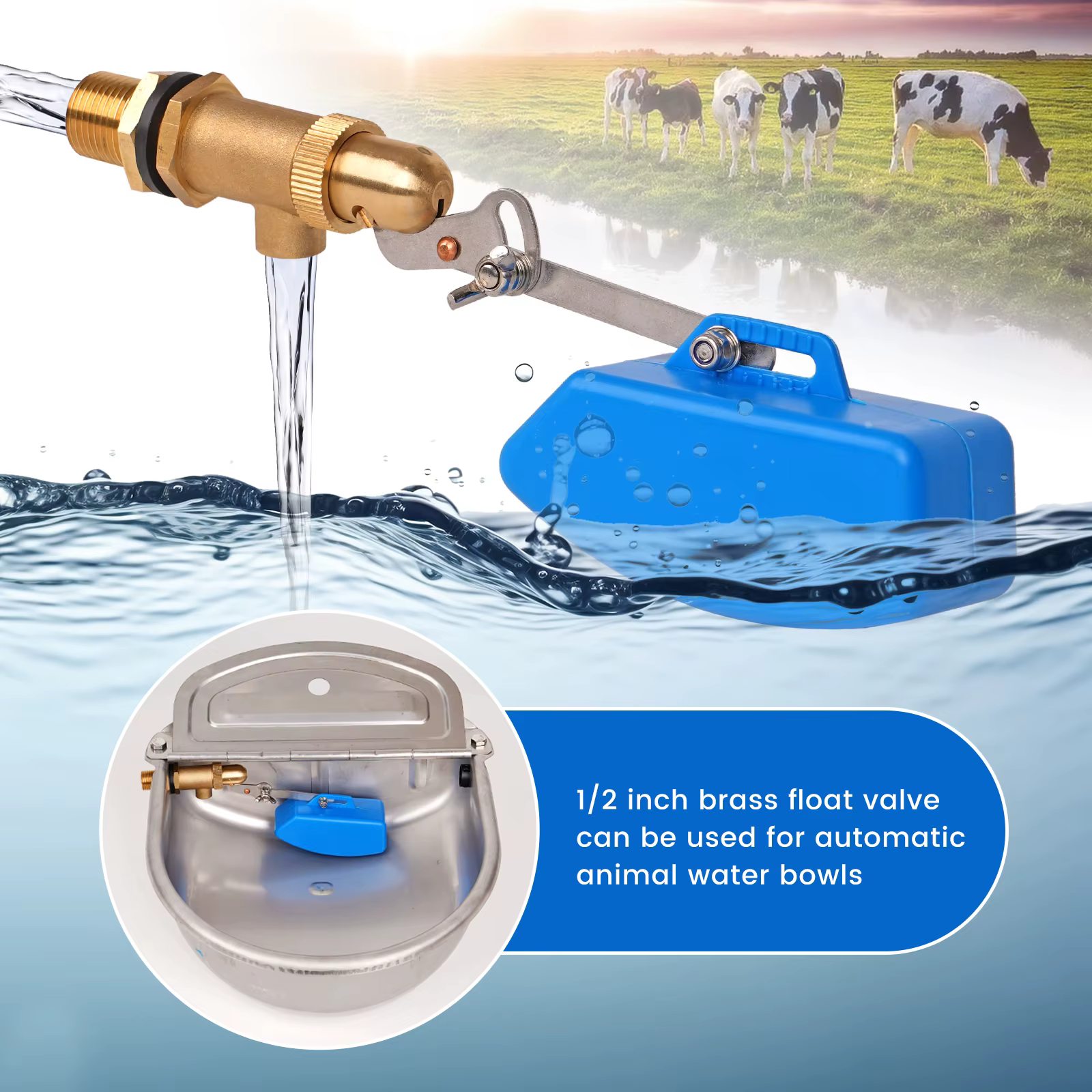 Válvula de flotador automática para bebedero de gatos y perros - imagen 2