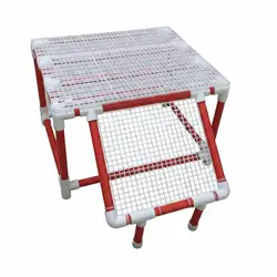 Plataforma elevadas para reptiles con soporte lámpara basking