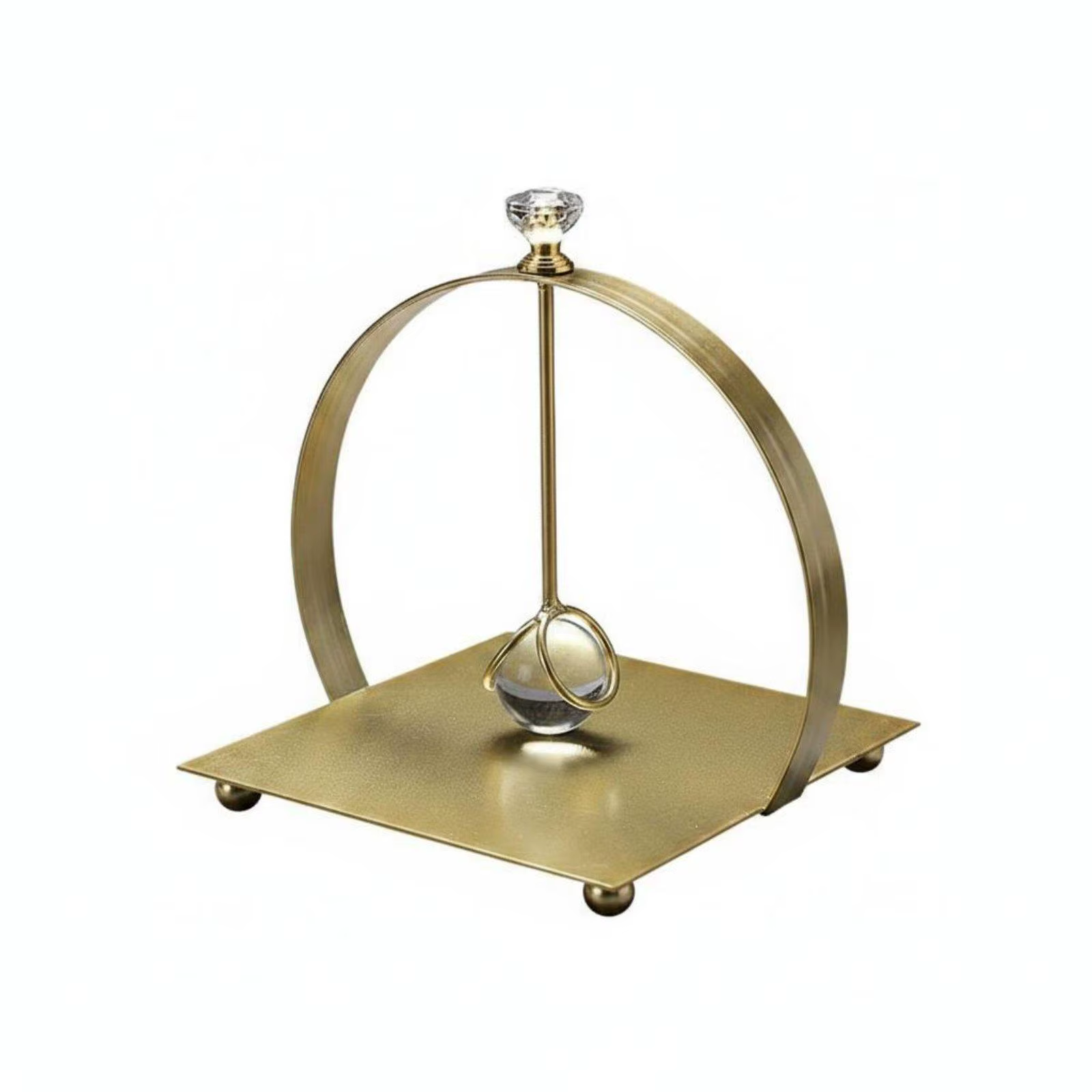 Porta Servilletas Curvo de Metal – Soporte Decorativo para Mesa - imagen 3