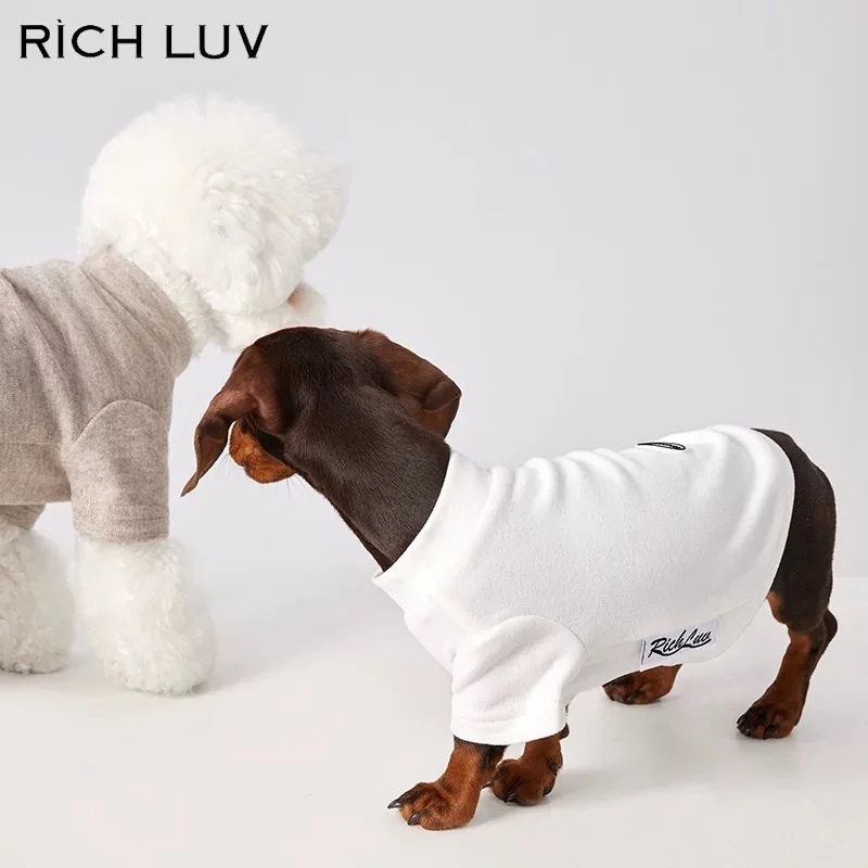 Perro Wiener jugando al aire libre con la camiseta