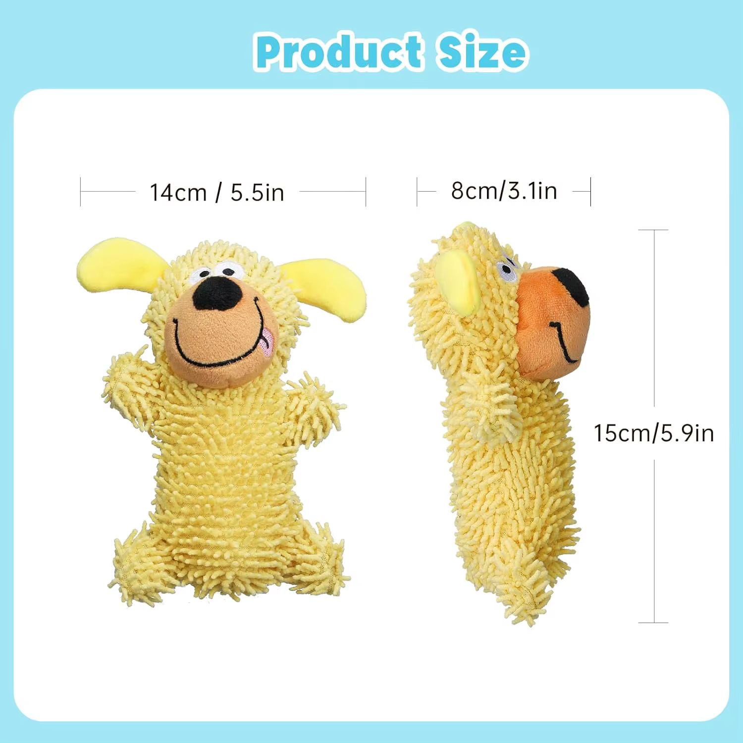 Juguete de peluche chirriante para entretenimiento