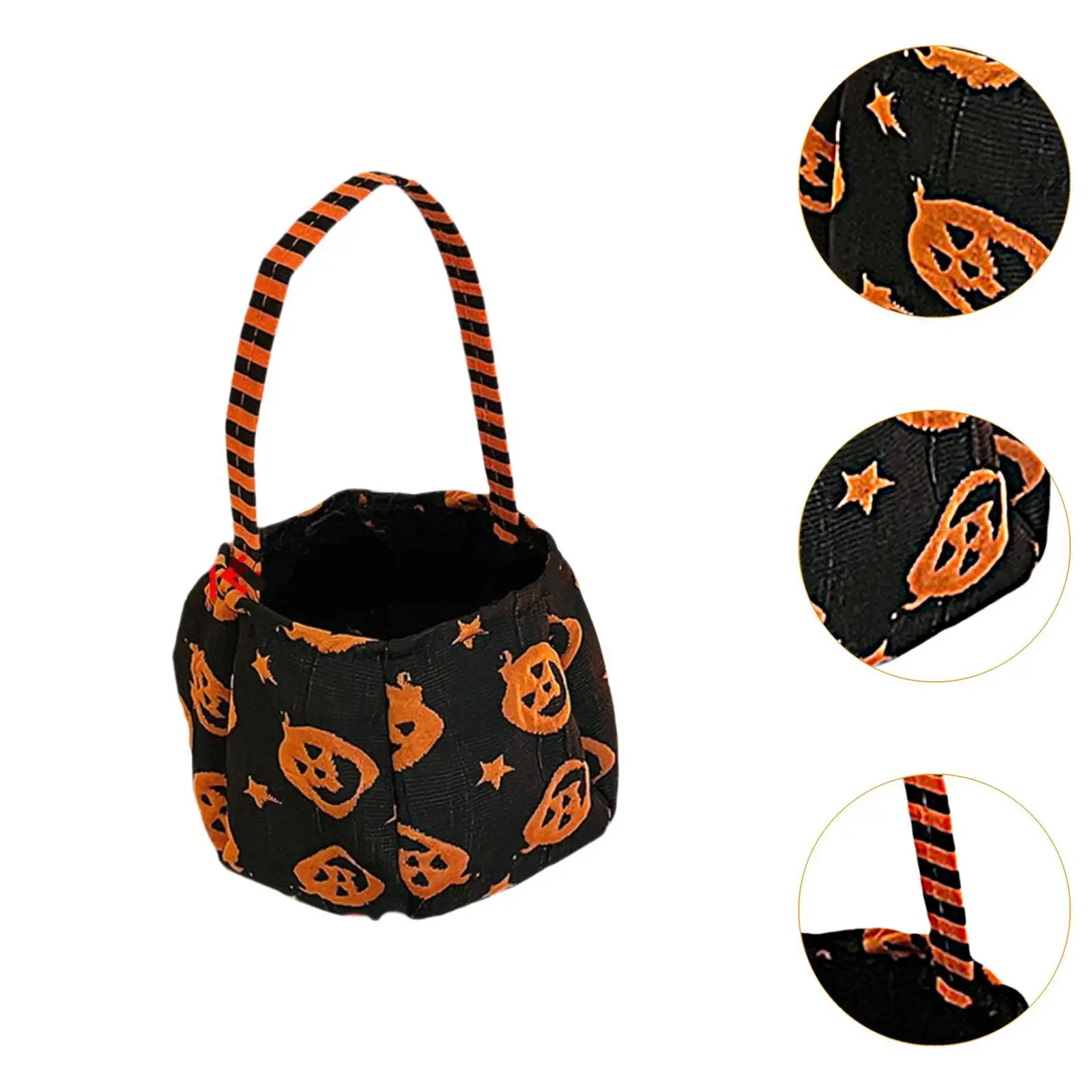 Cubo para dulces de Halloween para niños – Bolsa festiva ligera de desfile - imagen 5