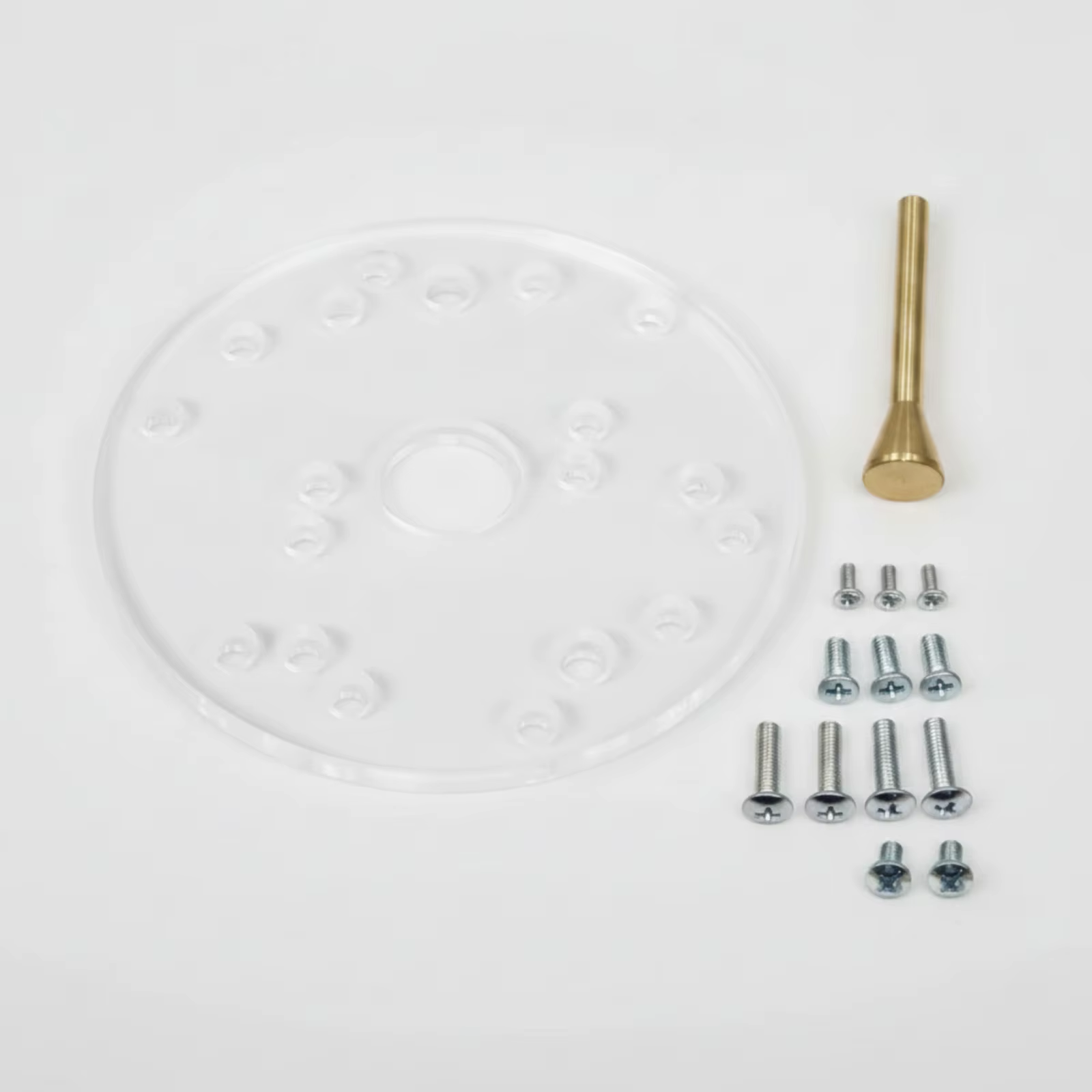 Placa base router acrílica preperforada con guía para carpintería - imagen 2