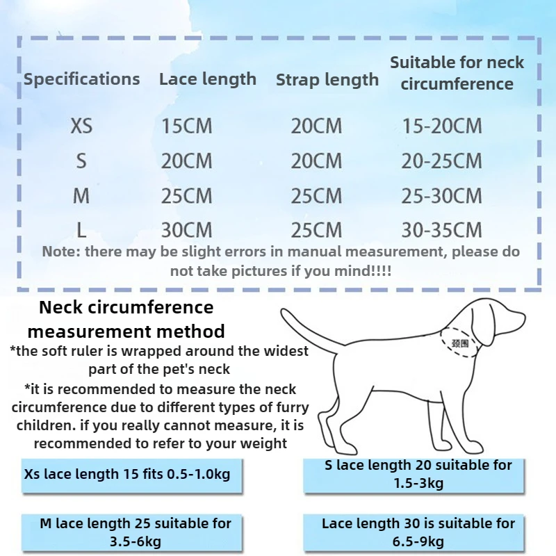 Medición del contorno del cuello de mascota