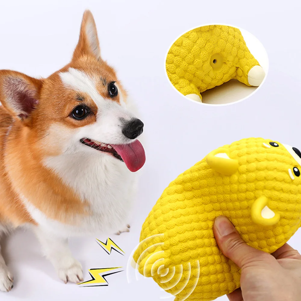 Juguete masticable con squeaker colores vivos