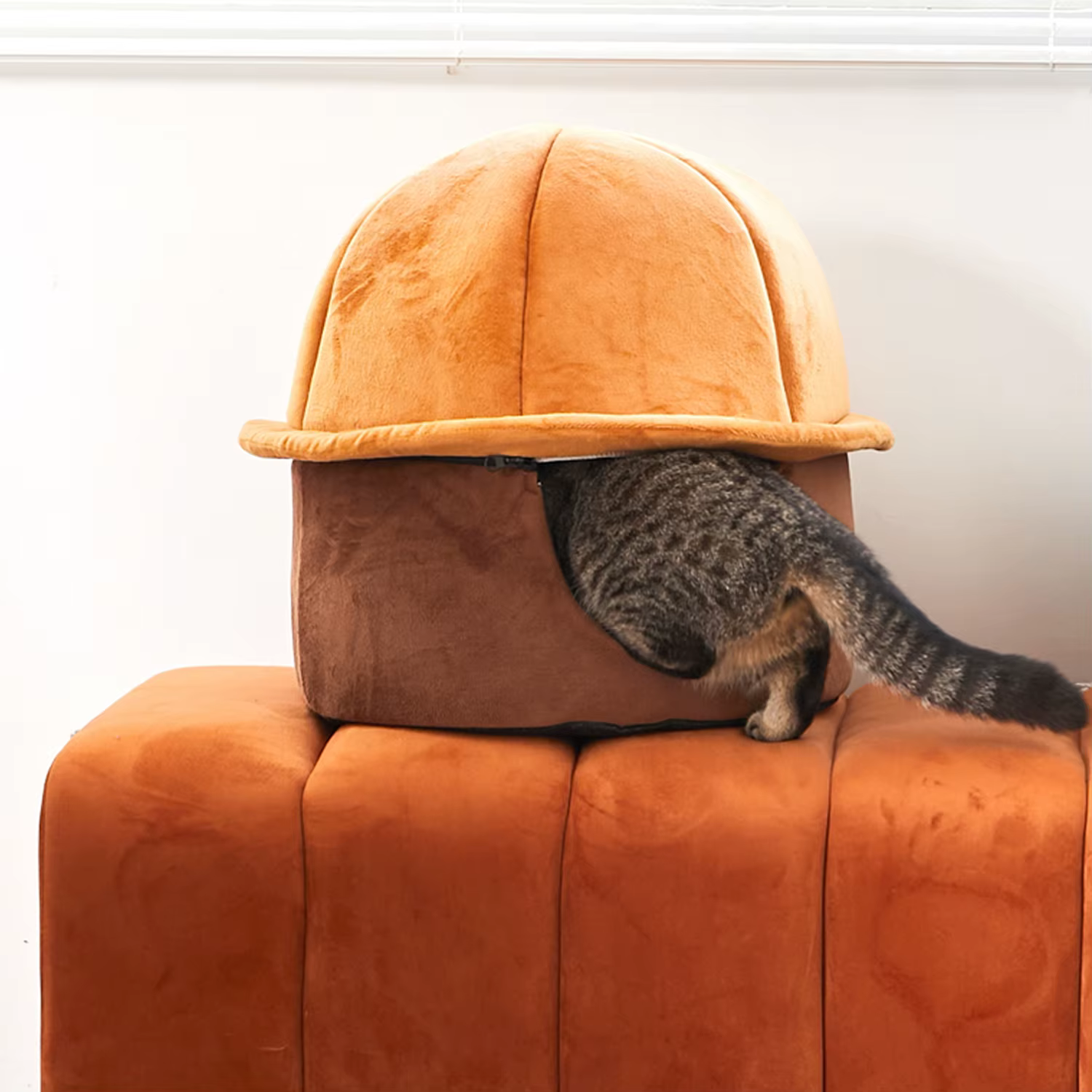 Cama nido cálida para gatos pequeños, cesta desmontable multiusos - imagen 4