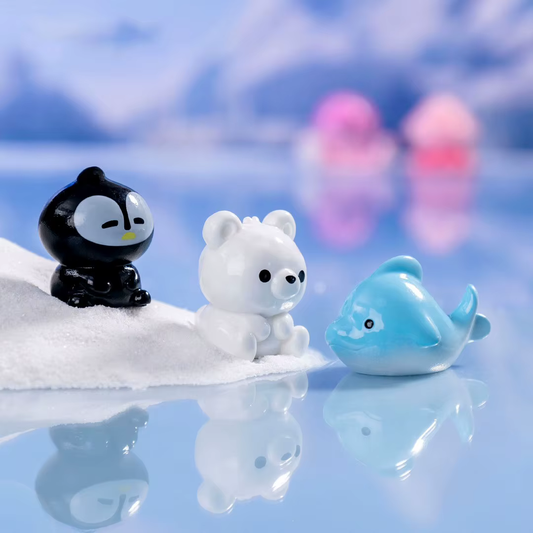 Figuras decorativas de resina para acuario: foca y pingüino - imagen 5
