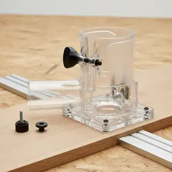 Cubierta Universal de Aluminio para Router – Soporte con Base Antipolvo