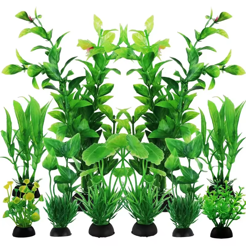 Plantas acuáticas artificiales para acuario – Decoración para pecera
