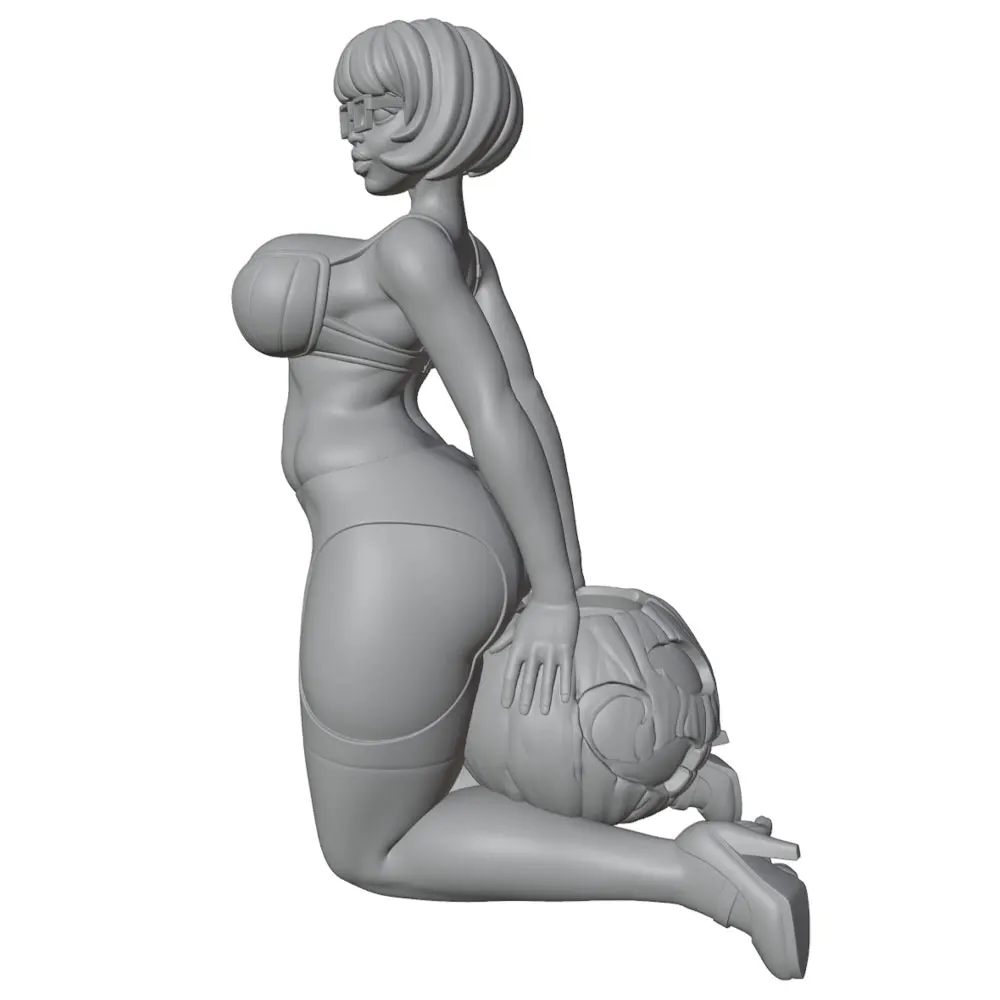 Figura de resina en miniatura sin pintar, estatua decorativa - imagen 5
