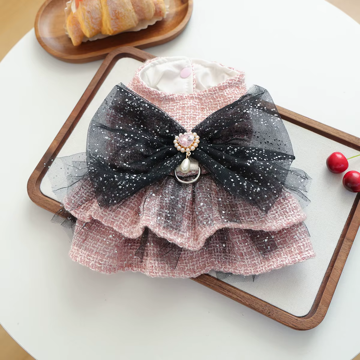 Vestido de lana para mascotas en tonos pastel