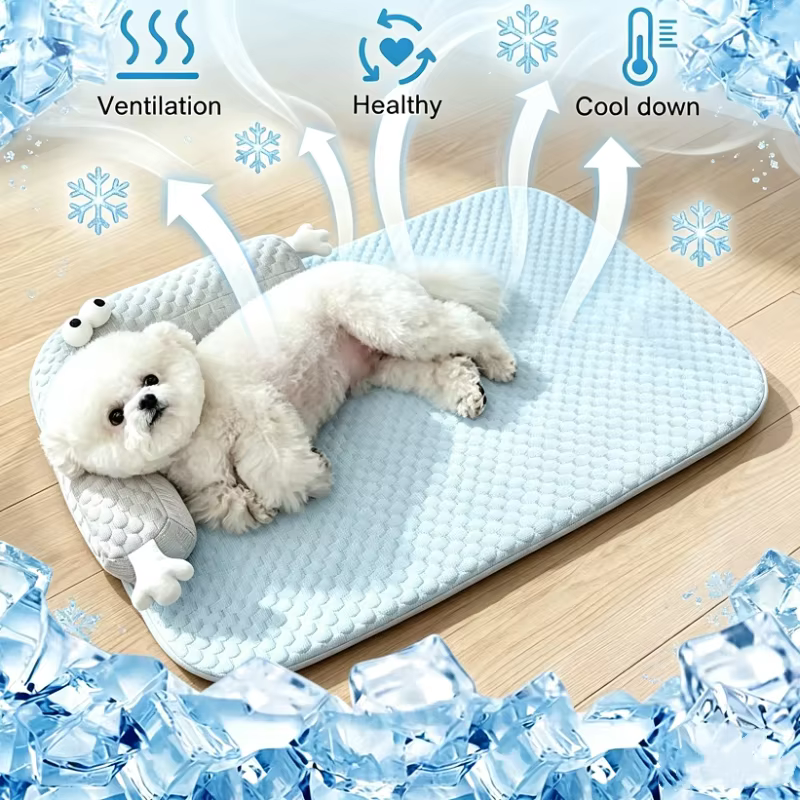 Cama refrescante lavable para perros y gatos – Verano transpirable - imagen 3