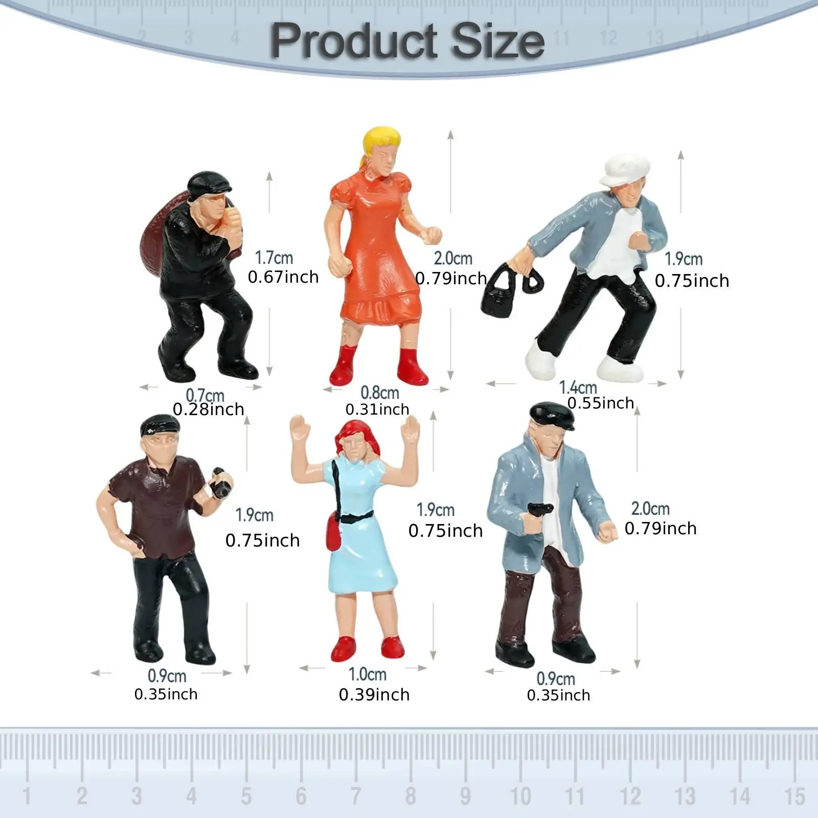 Miniaturas de personas a escala 1/87 para maquetas y dioramas - imagen 2