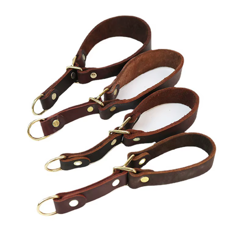 Collar martingale de cuero resistente con tope para perro pequeño - imagen 3