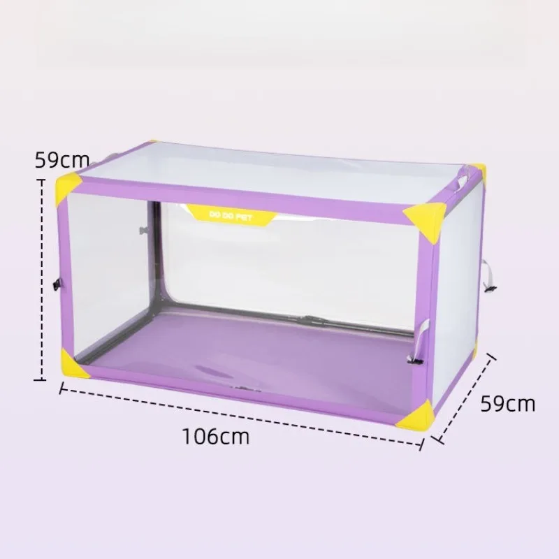 Jaula plegable de malla transpirable para gatos y perros con puerta - imagen 5
