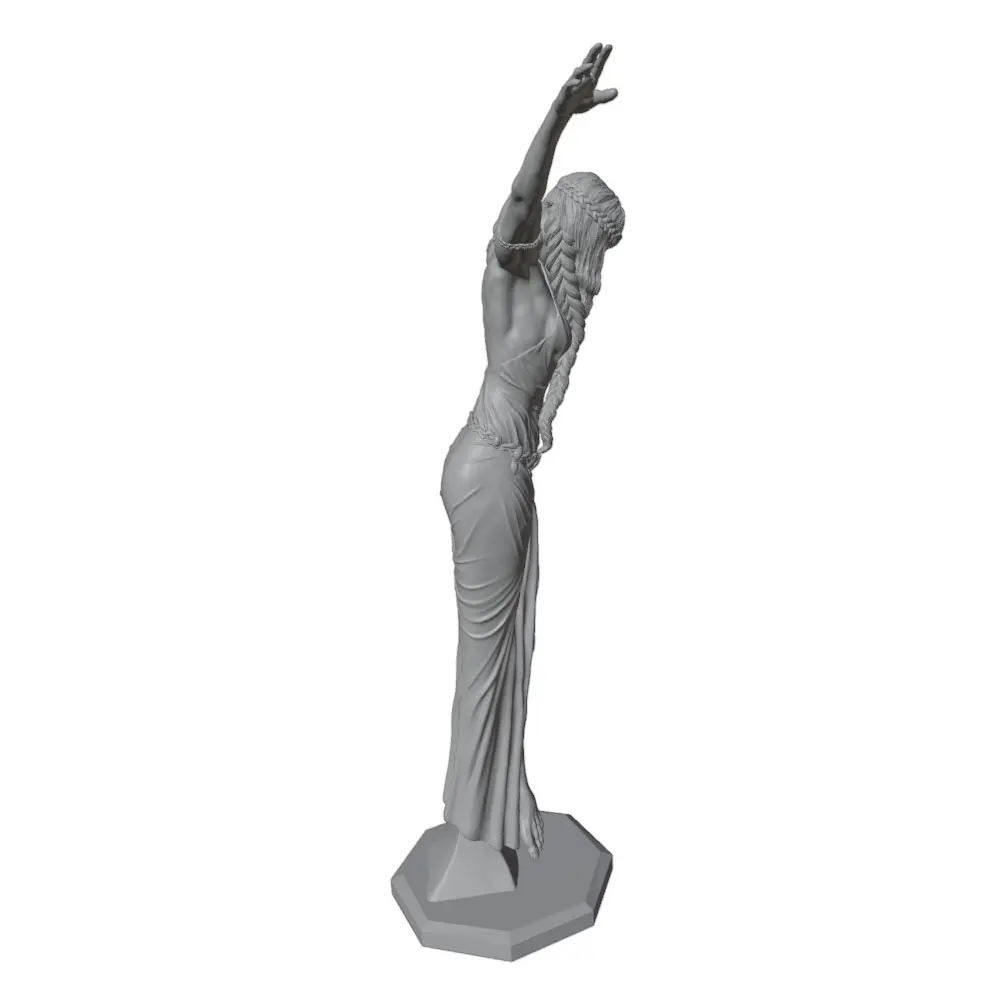Figura en resina de mujer para maqueta, sin pintar ni montar - imagen 4