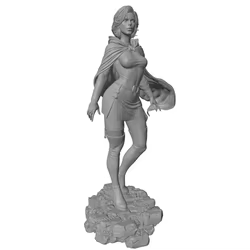 Miniatura GK de estatua de personaje anime gris, sin montar y pintar