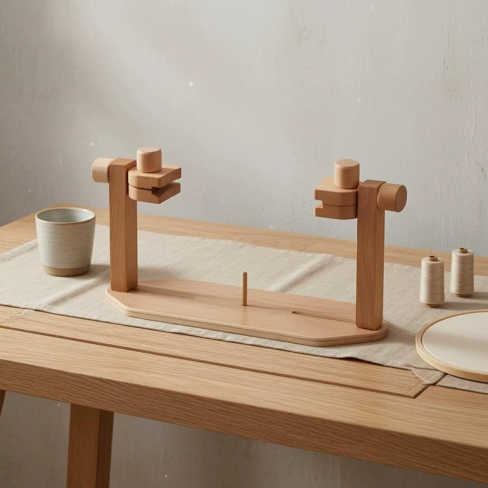 Soporte ajustable de madera para comedero de gato - imagen 2