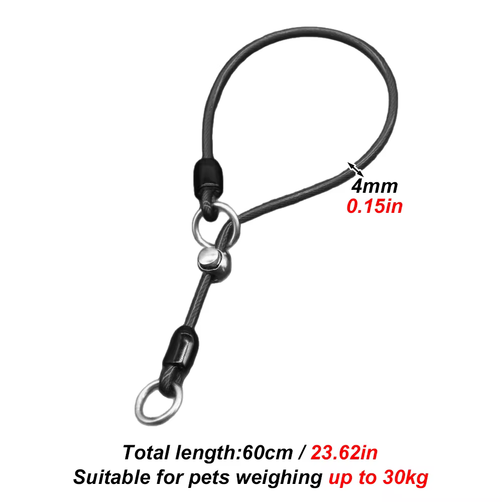 Collar antimordeduras de acero inoxidable para perros