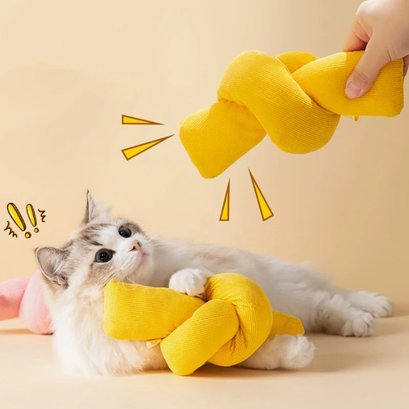 Juguete de catnip de felpa con sonido para gatos y perros pequeños - imagen 4