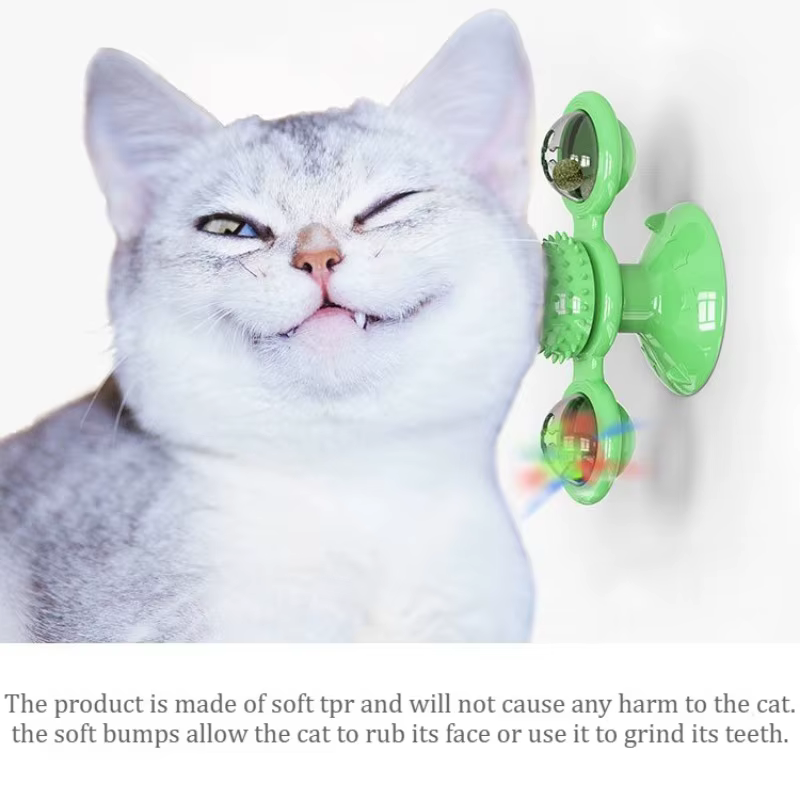 Juguete interactivo con ventosa y bola para limpiar dientes de gato - imagen 2