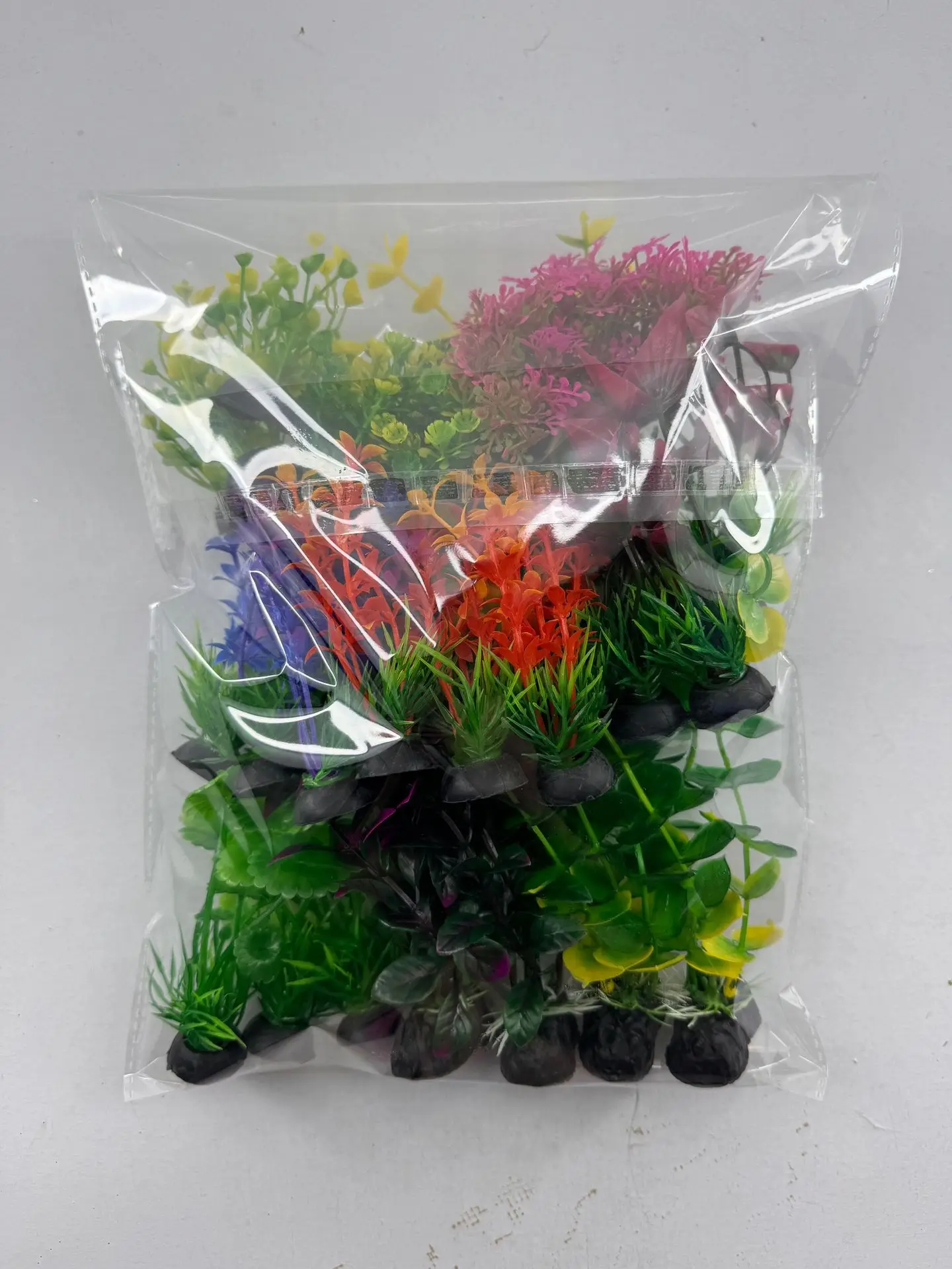 Plantas artificiales para acuario en detalle