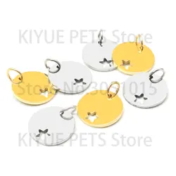 Etiquetas Acero Inoxidable para Collares de Gatos y Perros – Personalizables