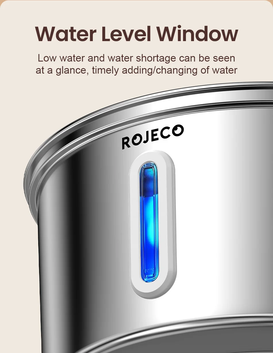Diseño compacto del dispensador ROJECO