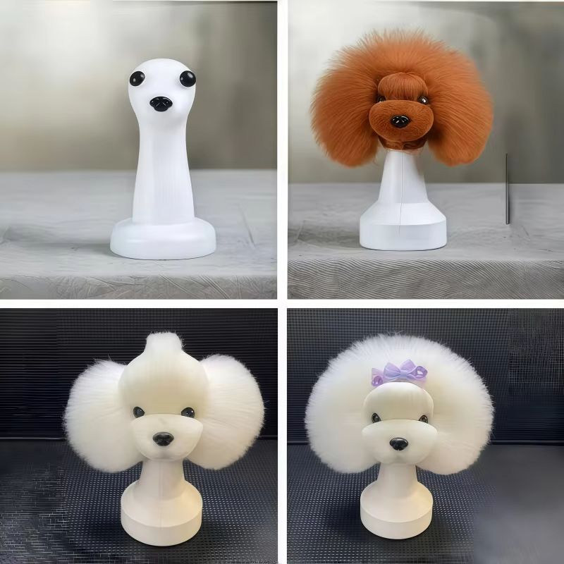 Vista completa del maniquí para peluquería canina