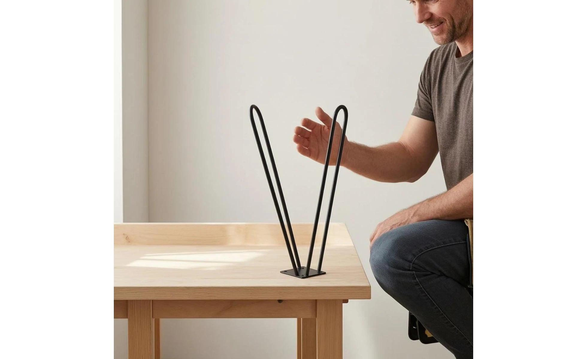 Pieza de herraje con forma de U para mayor rigidez estructural