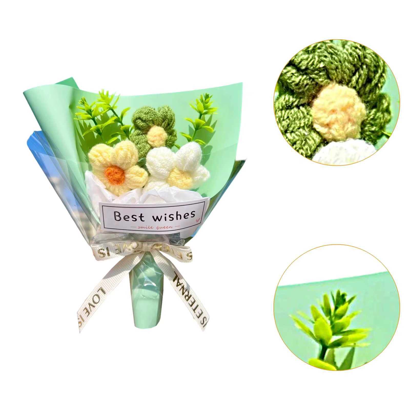 Ramo Flores Artificiales Artesanal – Centro de Mesa Decorativo - imagen 5