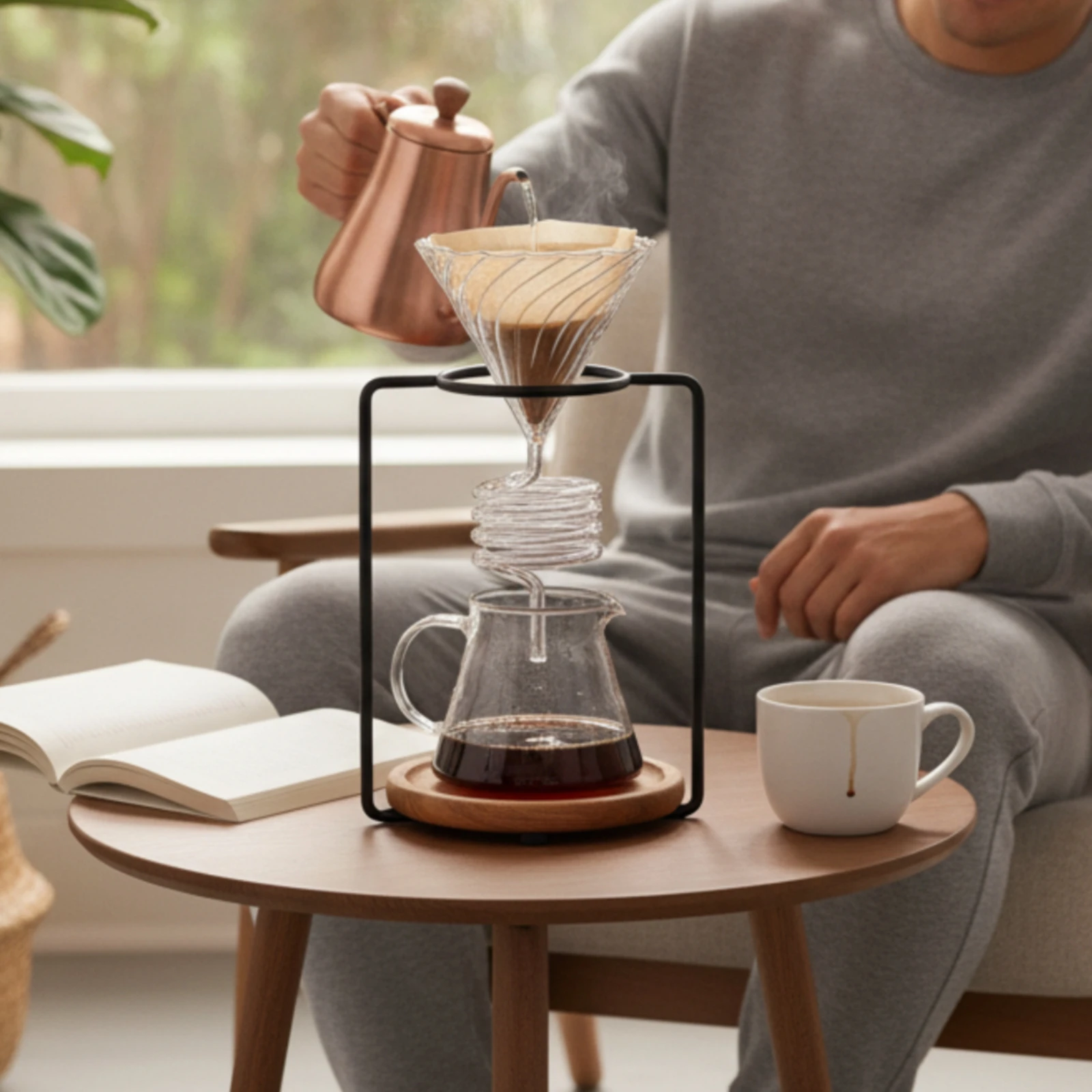 Cafetera de goteo manual en vidrio – Ideal para baristas caseros - imagen 5