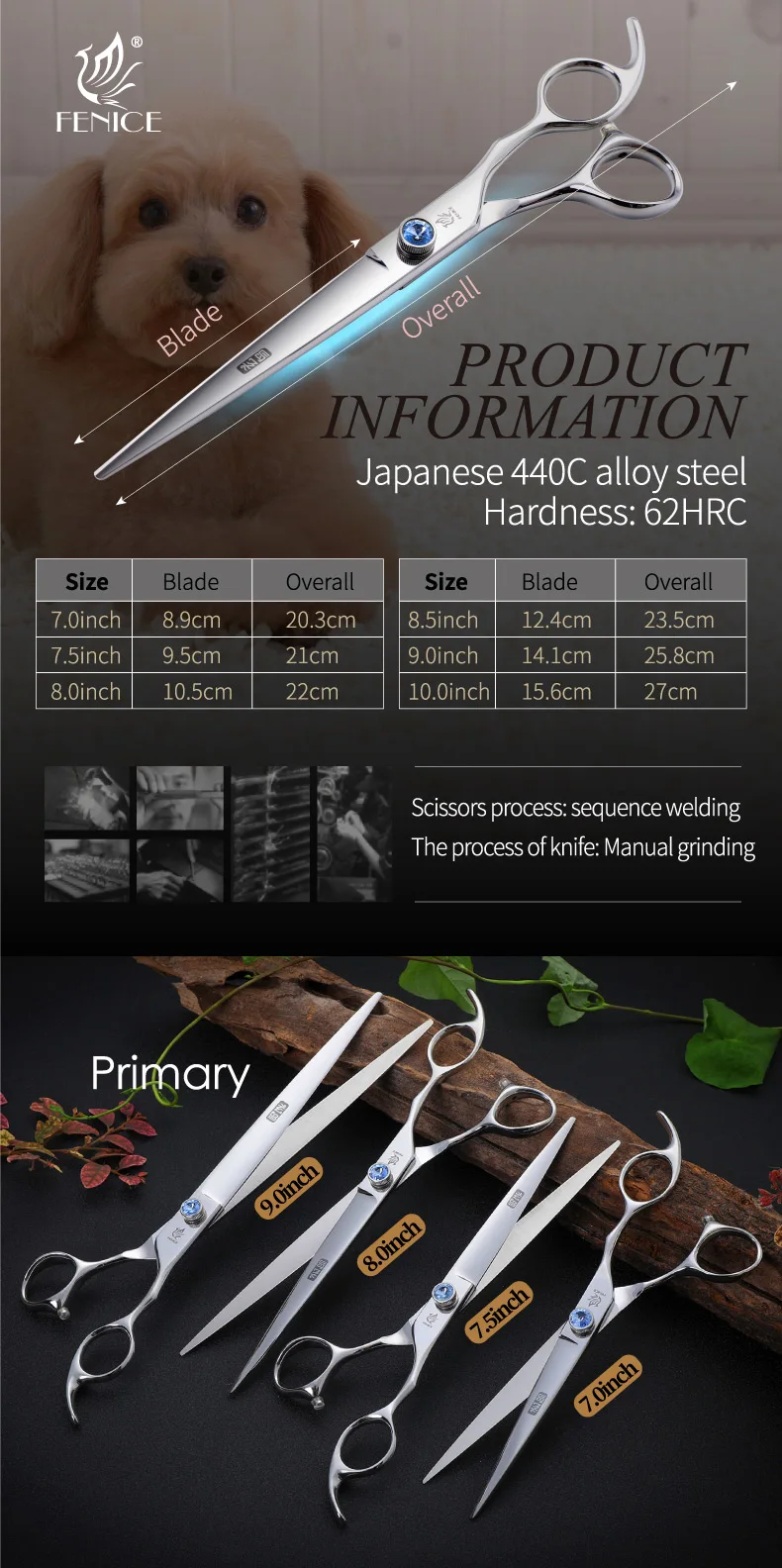 Variedad de tamaños