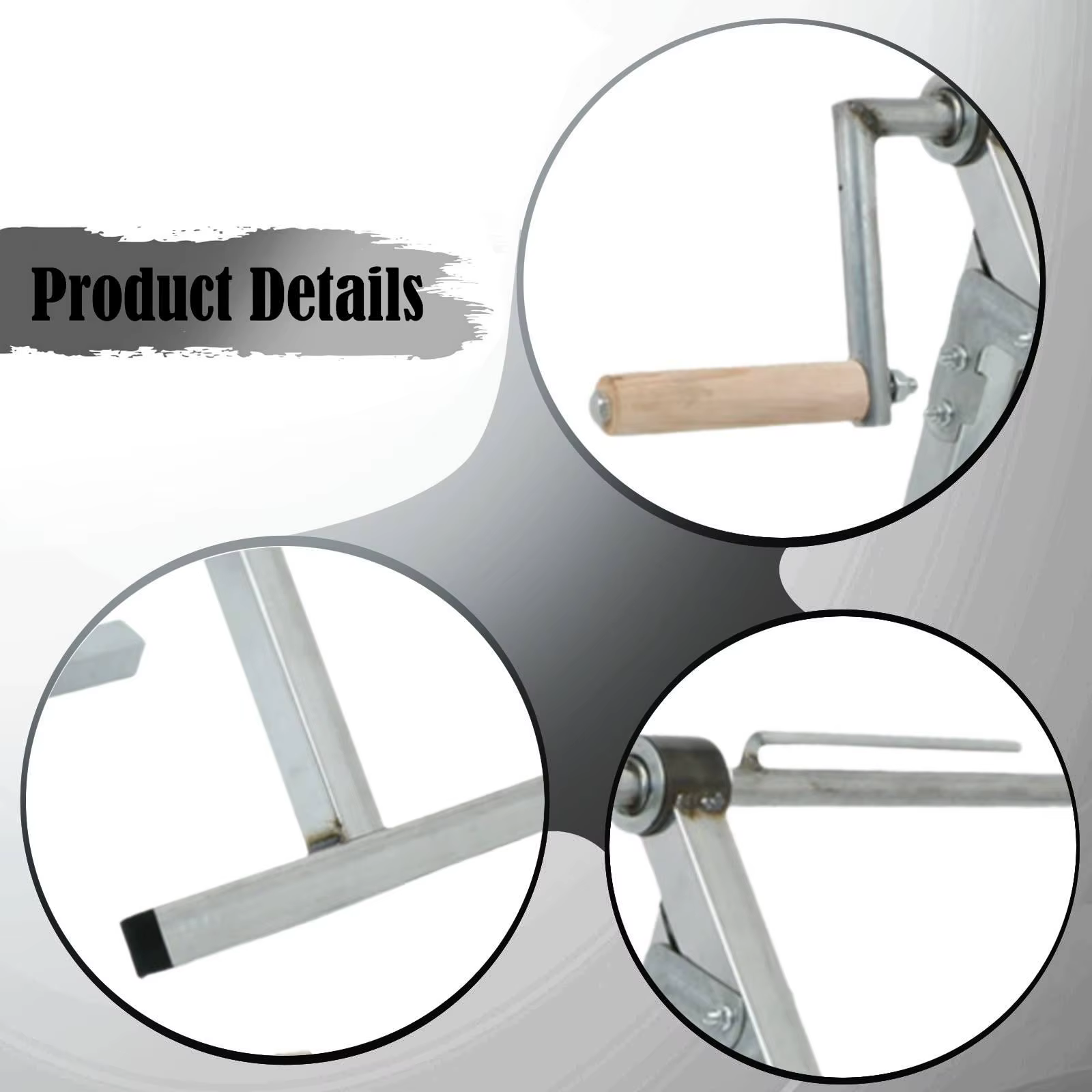 Enrollador de manguera compacto plegable para riego y limpieza exterior - imagen 4